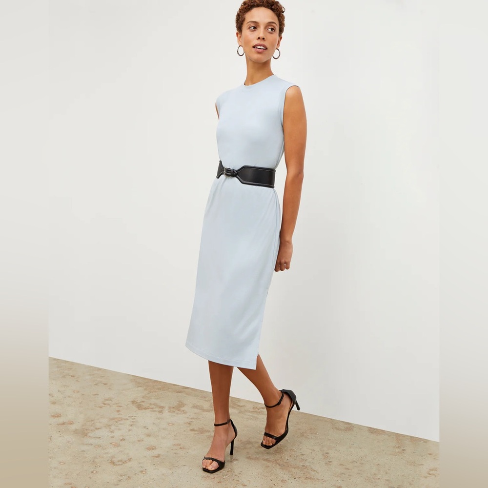 M.M. Lafleur The Lou Dress - Pima Cotton in Sky Blue M A19